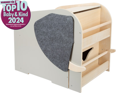 Spielzeugbox mit Sitz und Rollen Elefant 