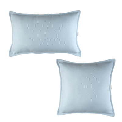 Outdoor Nackenkissen 2er-Set Azure 45x45 cm und 55x33 cm