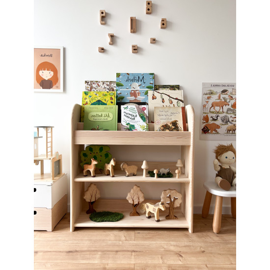 Kidozia FOX Montessori Kinderregal für Spielzeuge