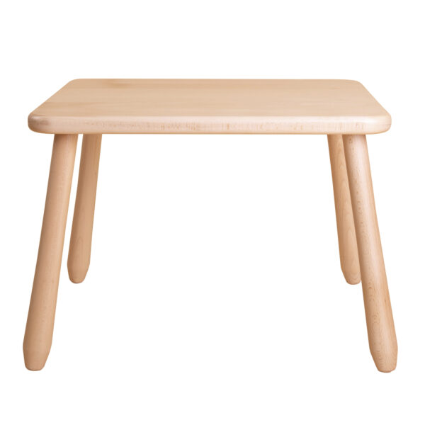 Kindertisch-Set „Natur Deer“ – 2 Stühle + 1 Tisch aus massivem Buchenholz